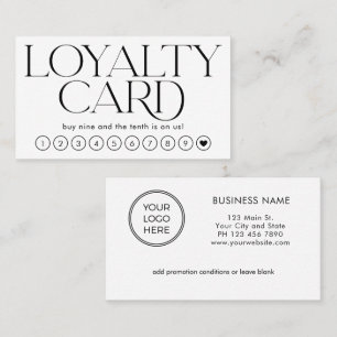 Modern Elegant Professional Loyalty Card
