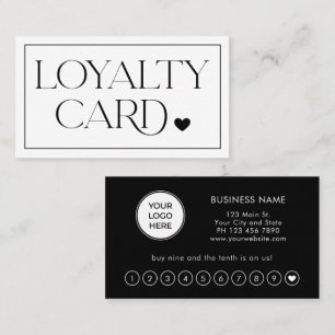 Modern Elegant Professional Loyalty Card