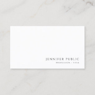 Modern Elegant Professional Minimalist Sleek Business Card
