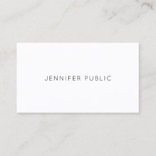 Modern Elegant Professional Minimalist Template Business Card