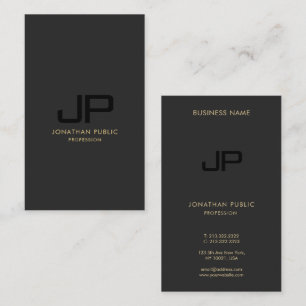 Modern Elegant Professional Monogram Template Business Card