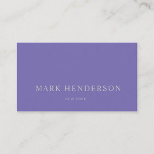 Modern Elegant Professional Periwinkle Blue Business Card