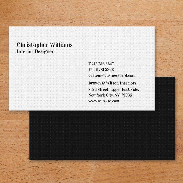 Modern Elegant Professional Premium Thick White Business Card (Modern Elegant Professional Premium Thick White Business Card)