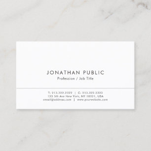 Modern Elegant Professional Simple Template Business Card