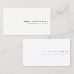 Modern Elegant Professional Trendy Simple Business Card