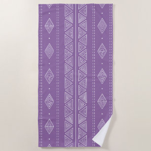 Modern Elegant Purple Beach Towel