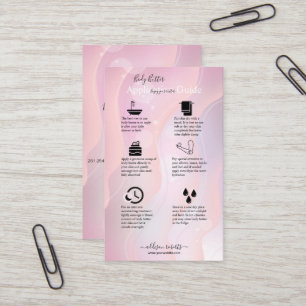 Modern Elegant Purple Holographic Logo  Business C Card