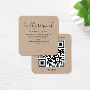 Modern Elegant QR Code RSVP Wedding Website