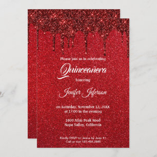 Modern elegant Quinceanera Invitation