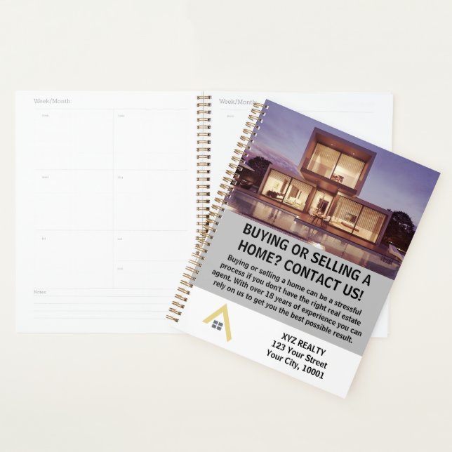 Modern Elegant Real Estate Property Promotion Planner (Display)