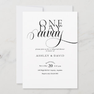 Modern Elegant Rehearsal Dinner Invitation