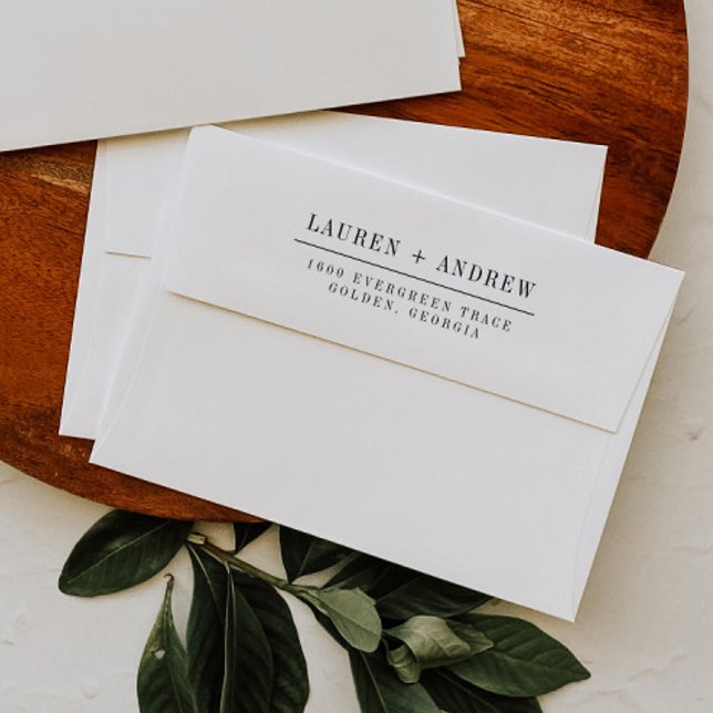 Modern Elegant Return Address Envelope (Creator Uploaded)