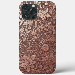 Modern elegant rose gold and florals4 iPhone 13 pro max case