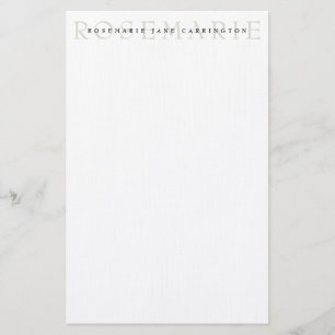 Modern Elegant Sage Green Personalised Stationery