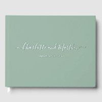 Modern Elegant Sage Green Personalize Wedding