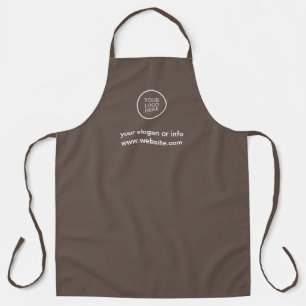 Modern Elegant Salon Logo Apron