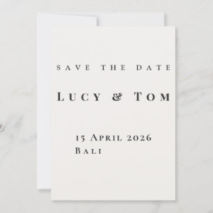 Modern Elegant Save the Date Card