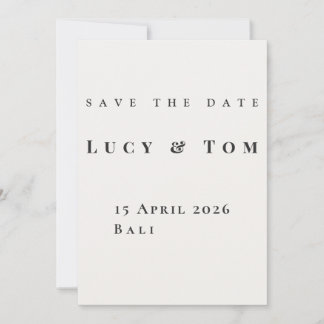 Modern Elegant Save the Date Card