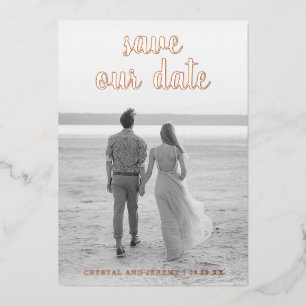 Modern Elegant Save the Date Wedding