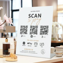 Modern Elegant Scan To Pay QR Code