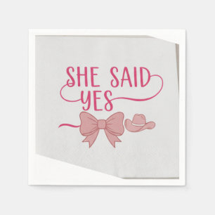 Modern Elegant Script Bride's Last Toast Bachelore Napkin