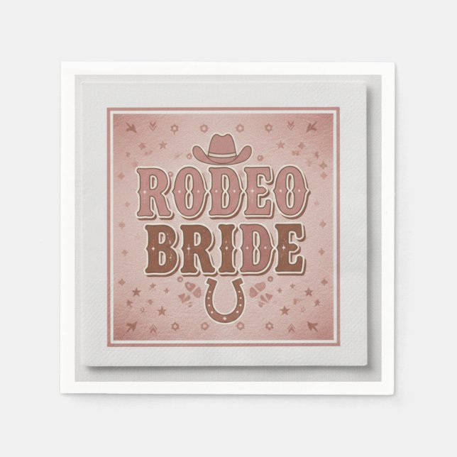 Modern Elegant Script Bride's Last Toast Bachelore Napkin (Front)
