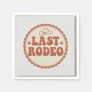 Modern Elegant Script Bride's Last Toast Bachelore Napkin