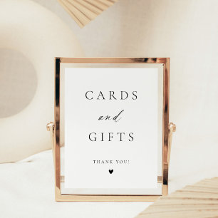 Modern Elegant Script Cards & Gifts Poster