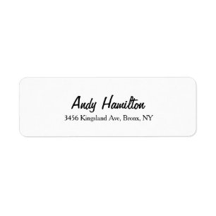 Modern Elegant Script Creative Plain Black White