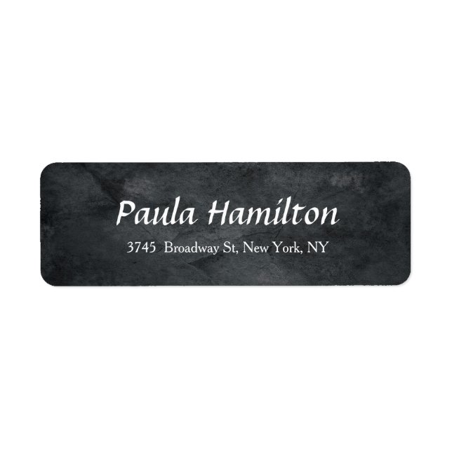 Modern Elegant Script Grey Texture Feminine Style (Front)