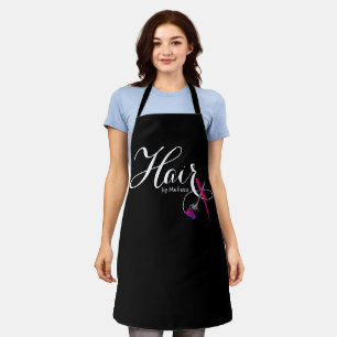 Modern Elegant Script Hair by You Apron