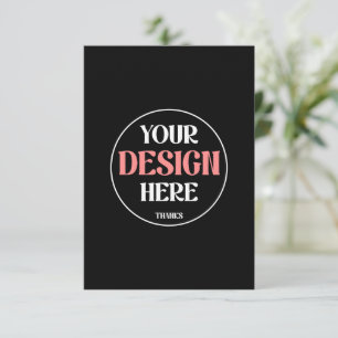 Modern Elegant Script Minimalist Wedding RSVP Card