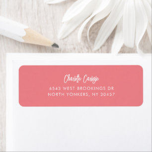 Modern Elegant Script Modern Return Address