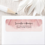 Modern Elegant Script Return Address<br><div class="desc">Easily replace the name and address details by clicking the "Personalise" button. Perfect adorning your invitations,  announcements,  and general mailing needs.</div>