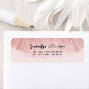 Modern Elegant Script Return Address