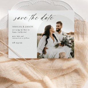 Modern Elegant Script Save the Date Invitation