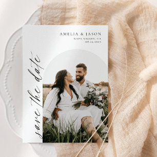 Modern Elegant Script Save the Date Invitation