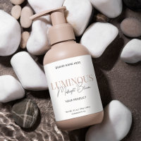 Modern Elegant Script Skincare Packaging Label
