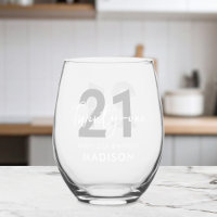 Modern Elegant Script Twenty One 21st Birthday