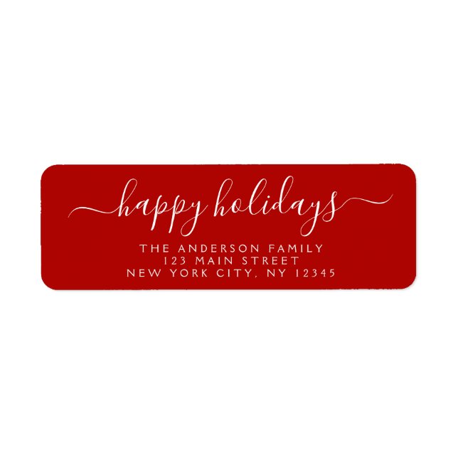 Modern Elegant Script Typography Happy Holidays (Front)