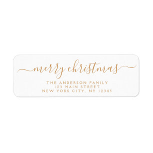 Modern Elegant Script Typography Merry Christmas