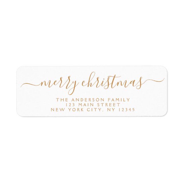 Modern Elegant Script Typography Merry Christmas (Front)
