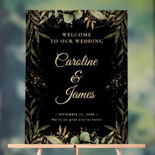 Modern Elegant Script Wedding Welcome Acrylic Sig Sign