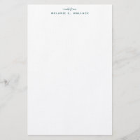 Modern Elegant Seafoam Green Personalised