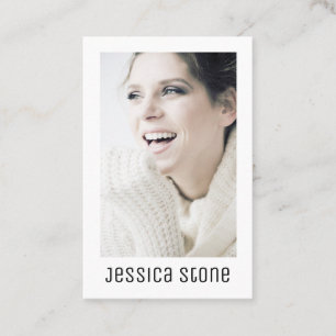 Modern Elegant Self Portrait Business Card