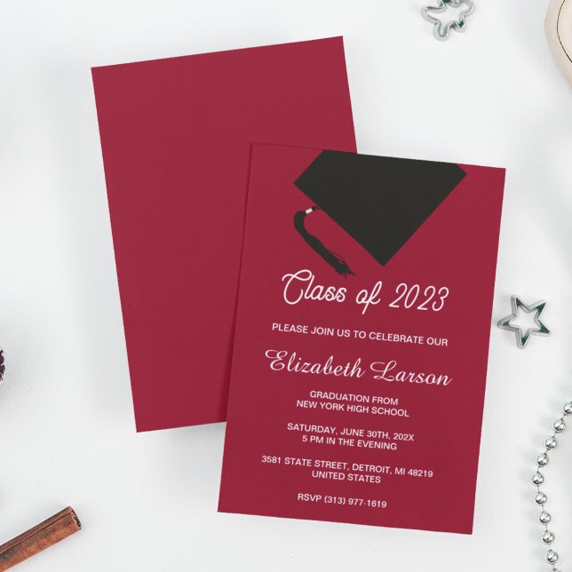 Modern Elegant Senior Graduation Party Invitation (Creator Uploaded)