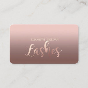 Modern Elegant Shiny,Lashes ,Makeup Artist Business Card