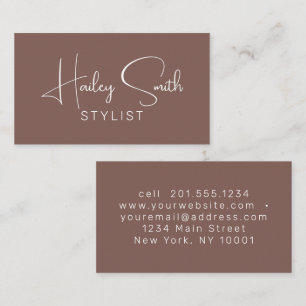 Modern Elegant Sienna Professional Business  Card