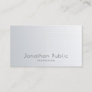 Modern Elegant Silver Template Professional Luxury Business Card