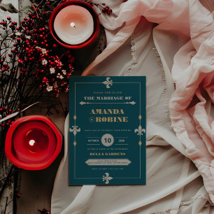 Modern Elegant Simple and Chic Wedding Invitation